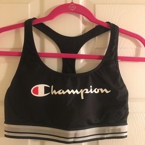 Champion Black Sports Bra/ Size: Large